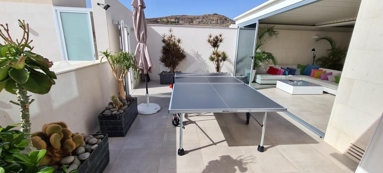 Luxury Villa Morelli With Seaview & Heated Pool Maspalomas  Exterior photo