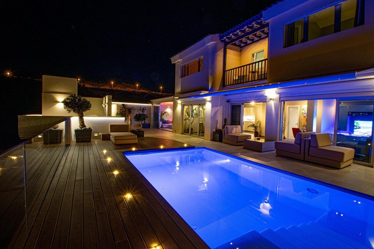 Luxury Villa Morelli With Seaview & Heated Pool Maspalomas  Exterior photo