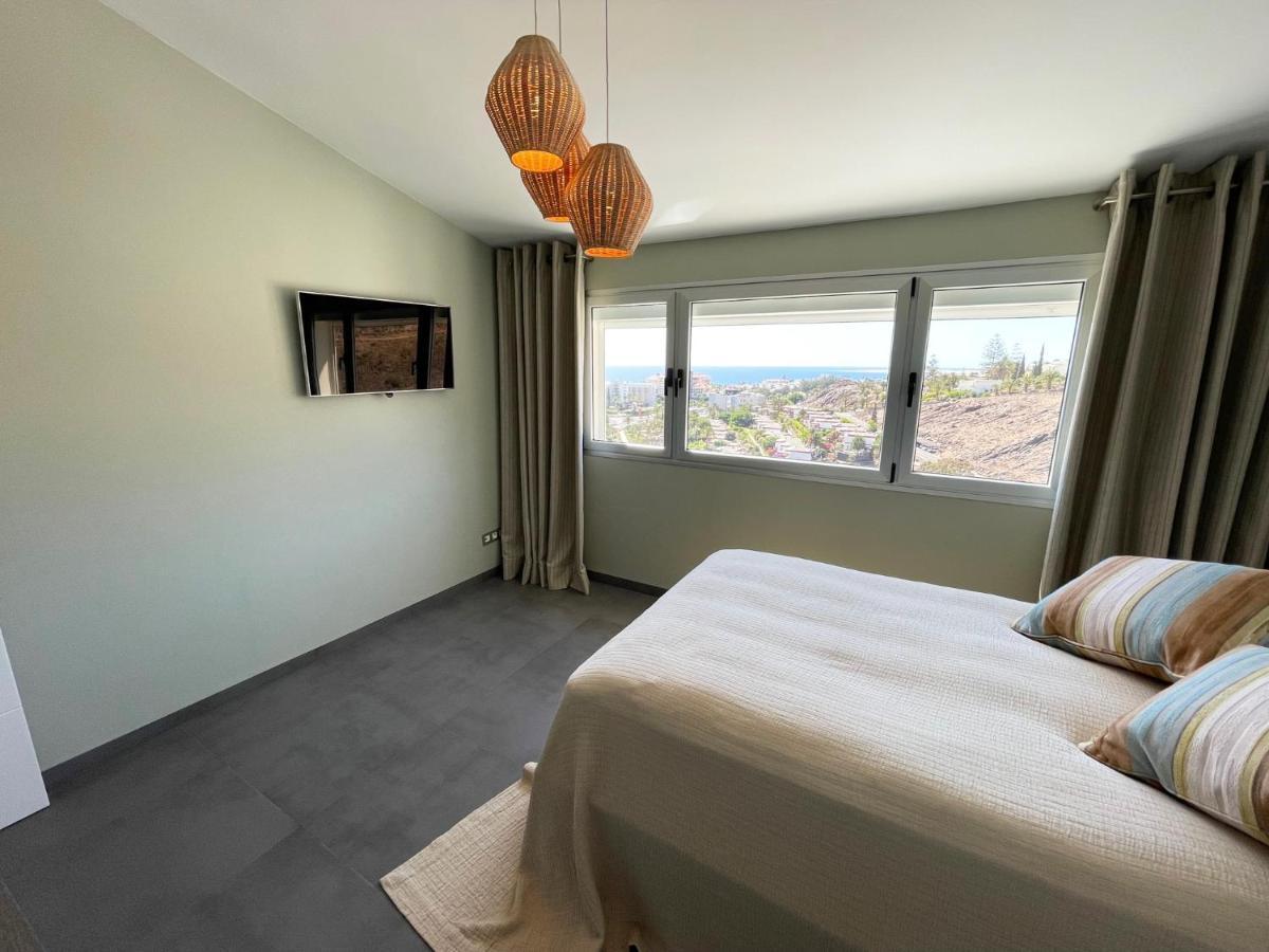 Luxury Villa Morelli With Seaview & Heated Pool Maspalomas  Exterior photo